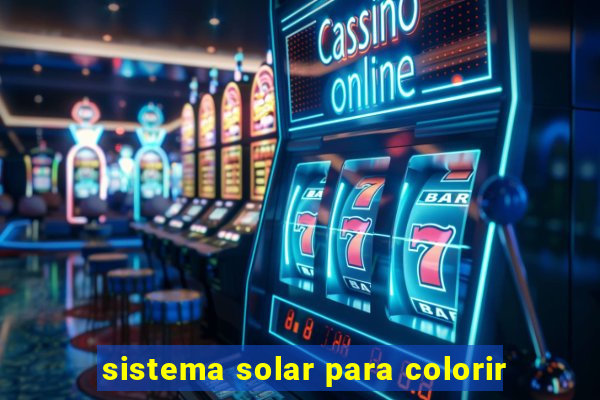 sistema solar para colorir